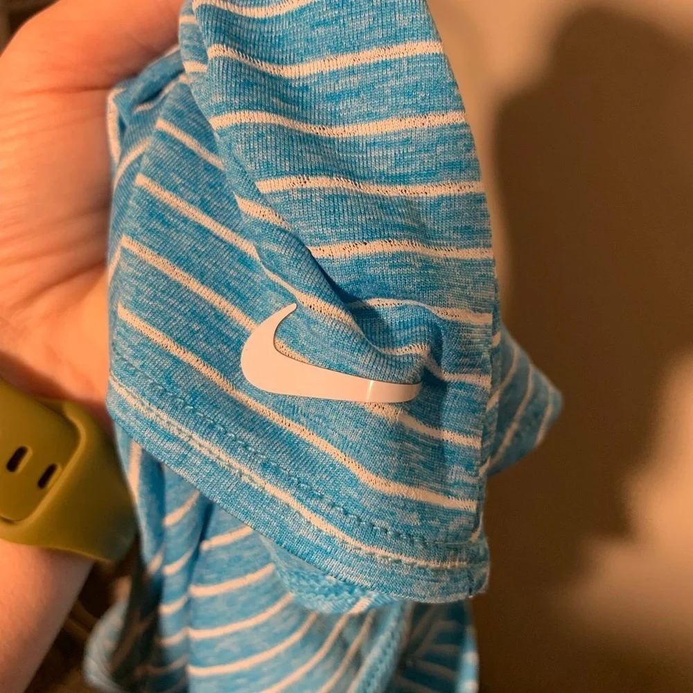 Nike Sporty tank top - blue & white striped